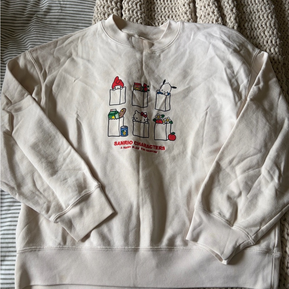 Sanrio Characters Cream Sweatshirt